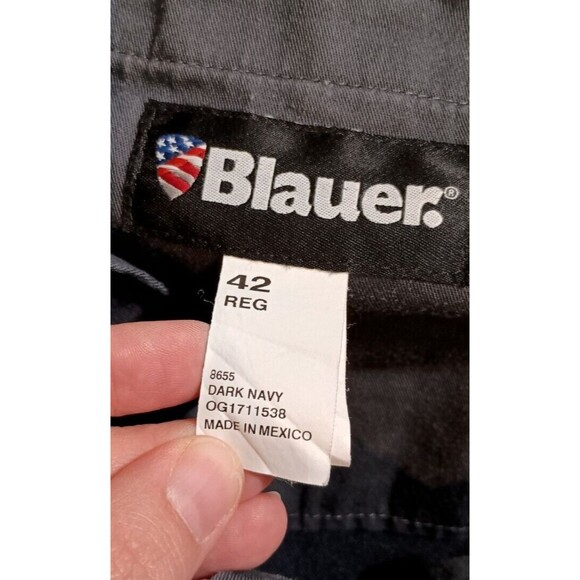 Blauer Mens Dark Navy Police Uniform Tactical Pockets Pants 8655 Size 42 Regular - Picture 2 of 11
